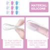 Beaupretty Silicone Finger Toothbrush 9pcs Set with Storage Box, Oral Cleaning Brush for Infants and 0-3 Years, Soft and Toothbrush for Gentle Gum Care view 4