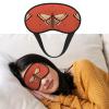 Black Striped Moth Eye Mask for Sleeping Soft Satin Sleep Shade Cover Blindfold with Elastic Strap Travel Nap Blackout Eye Shade Cover for Women Men view 2