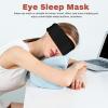 Abaodam Blackout Eye Mask for Sleeping Adjustable Sleep Mask Light Blocking with Cooling Effect for Men and Women Comfortable view 3
