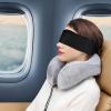 Abaodam Blackout Eye Mask for Sleeping Adjustable Sleep Mask Light Blocking with Cooling Effect for Men and Women Comfortable view 4