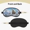 Polar Bear Penguin Eye Mask for Sleeping Soft Satin Sleep Shade Cover Blindfold with Elastic Strap Travel Nap Blackout Eye Shade Cover for Women Men view 4