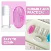 Abaodam Silicone Finger Toothbrush 9Pcs Set with Storage Box, Oral Cleaning Brush for Teeth and Tongue Care, Soft Silicone for 0-3 Years view 2