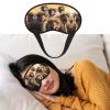A Flock of Ostriches Eye Mask for Sleeping Soft Satin Sleep Shade Cover Blindfold with Elastic Strap Travel Nap Blackout Eye Shade Cover for Women Men view 2