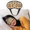 Greedy cat Eye Mask for Sleeping Soft Satin Sleep Shade Cover Blindfold with Elastic Strap Travel Nap Blackout Eye Shade Cover for Women Men view 2