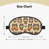 Greedy cat Eye Mask for Sleeping Soft Satin Sleep Shade Cover Blindfold with Elastic Strap Travel Nap Blackout Eye Shade Cover for Women Men view 3