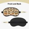 Greedy cat Eye Mask for Sleeping Soft Satin Sleep Shade Cover Blindfold with Elastic Strap Travel Nap Blackout Eye Shade Cover for Women Men view 4