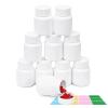 10 Pack 1.8oz Travel Pill Bottles - White Food Grade Plastic with Screw Caps & Labels, Small Pill Organizer for Pills, Vitamins, Capsules view 1