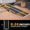VNN 8ft Wheelchair Ramp with 4 Support Legs, Seamless Portable Aluminum Ramps for Wheelchairs for Home Steps & Stairs, Heavy Duty Non-Slip Mobility Scooter Threshold Ramp, 800lbs Capacity view 2