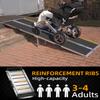 VNN 8ft Wheelchair Ramp with 4 Support Legs, Seamless Portable Aluminum Ramps for Wheelchairs for Home Steps & Stairs, Heavy Duty Non-Slip Mobility Scooter Threshold Ramp, 800lbs Capacity view 3