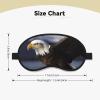 Animals Bald Eagle Eye Mask for Sleeping Soft Satin Sleep Shade Cover Blindfold with Elastic Strap Travel Nap Blackout Eye Shade Cover for Women Men view 3