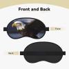 Animals Bald Eagle Eye Mask for Sleeping Soft Satin Sleep Shade Cover Blindfold with Elastic Strap Travel Nap Blackout Eye Shade Cover for Women Men view 4
