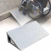 Heavy Duty Portable Wheelchair Ramp - Non-Skid Stainless Steel, Stable Design for Mobility Scooters, Curbs & Thresholds, Easy Access & Safety view 1