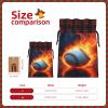 Flame Baseball U 1Pcs Polyester Christmas Drawstring Gift Bags Xmas Candies Goody Party Favor Supplies 5X7 Inch view 2