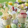 12 PCS Easter Cupcake Topper Acrylic Mirror Cake Toppers Gold Silver Rose Gold Bunny Cupcake Toppers for Easter Party Dessert Decoration Supplies view 3
