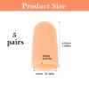10 Pcs Gel Finger Cots Protectors Silicone Finger Protector Covers Bandages Caps Sleeves Rubber Fingers Protector Covers for Trigger, Arthritis, Cracking, Peeling, Hangnail, Callus and Pain Relief view 2