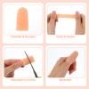 10 Pcs Gel Finger Cots Protectors Silicone Finger Protector Covers Bandages Caps Sleeves Rubber Fingers Protector Covers for Trigger, Arthritis, Cracking, Peeling, Hangnail, Callus and Pain Relief view 4