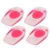 2 Pairs Soft Universal Women Silicone Heel Cushion Massage Foot Pain Relief Shoe Pad Insole for Heel Pain and Comfortable Walking Transparent 10.5x6x2.3cm 167g view 3