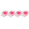 2 Pairs Soft Universal Women Silicone Heel Cushion Massage Foot Pain Relief Shoe Pad Insole for Heel Pain and Comfortable Walking Transparent 10.5x6x2.3cm 167g view 4
