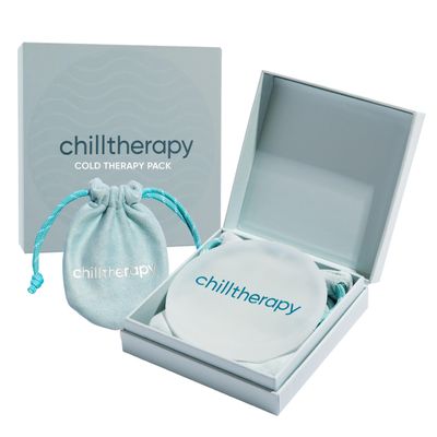 Chilltherapy Small Ripple Reusable Ice Pack for Face & Eyes, 4 Precision Cold Therapy Gel Pack, Flexible Silicone Cooling Pad for Puffy Eyes, Skincare & Targeted Relief, Compact Travel Size