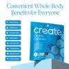 Create Creatine Gummies for Men & Women NSF Certified, Made with Creapure Creatine Monohydrate, Great Tasting, Anti-Melting Formula, 30ct Standup Pouch, 90 Gummies (Blue Raspberry) view 4