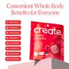 Create Creatine Gummies for Men & Women NSF Certified, Made with Creapure Creatine Monohydrate, Great Tasting, Anti-Melting Formula, 30ct Standup Pouch, 90 Gummies (Sour Cherry) view 4