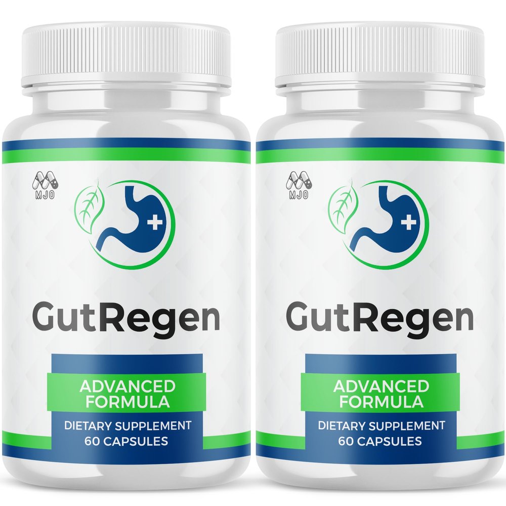 (2 Pack) GutRegen Capsules, Official Gut Regen Probiotic Pills with All Natural Ingredients, GutRegen Advanced Gut Health & Digestive Support with Premium Probiotics for Women & Men (120 Capsules)
