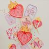 Jollity & Co Queens Flaming Heart Large Napkins- Pack of 16 Napkins- Disposable Napkins for Birthdays, Parties, or Valentines Celebrations view 2