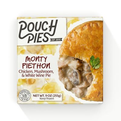 Pouch Pies Savory Meat Pies Family Meal 12 Pack, Meal Pie Flaky Puff Pastry, Frozen Ready-to-Bake (Chicken & Mushroom Pie 9oz)