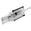 Insul-eze-L, a one-piece syringe magnifier that locks the syringe and insulin bottle in place so it can be used with one hand. Used with 1, and 1/3ml insulin syringes and small medicine vials with top measuring .50-.55 inches. Item#IZ600-L view 2