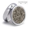 Army Digital Camouflage Pill Box,3 Compartments Round Small Pills Case Moisture-Proof Portable Pill Container for Travel Vitamins Fish Oil Supplements view 2