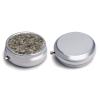 Army Digital Camouflage Pill Box,3 Compartments Round Small Pills Case Moisture-Proof Portable Pill Container for Travel Vitamins Fish Oil Supplements view 3