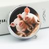 Cute Pigs Pill Box,3 Compartments Round Small Pills Case Moisture-Proof Portable Pill Container for Travel Vitamins Fish Oil Supplements view 4