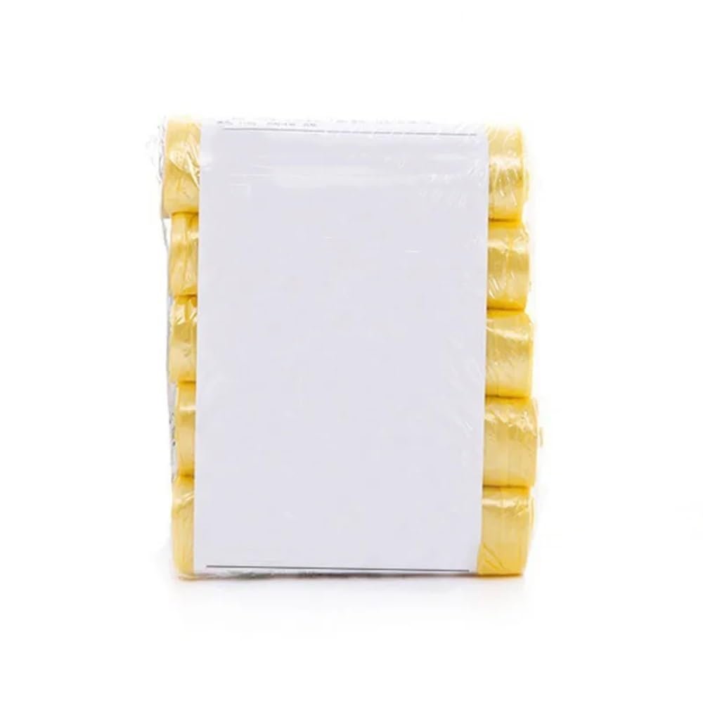 Extra Thick Leakproof Drawstring Trash Bags - Tear-Resistant Garbage Bags for Kitchen, Home, and Office Use(Yellow)
