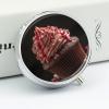 Valentine's Day Cupcakes Pill Box,3 Compartments Round Small Pills Case Moisture-Proof Portable Pill Container for Travel Vitamins Fish Oil Supplements view 4