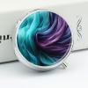 Light Emerald Green and Purple Pill Box,3 Compartments Round Small Pills Case Moisture-Proof Portable Pill Container for Travel Vitamins Fish Oil Supplements view 4