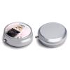 Cats Pill Box,3 Compartments Round Small Pills Case Moisture-Proof Portable Pill Container for Travel Vitamins Fish Oil Supplements view 3