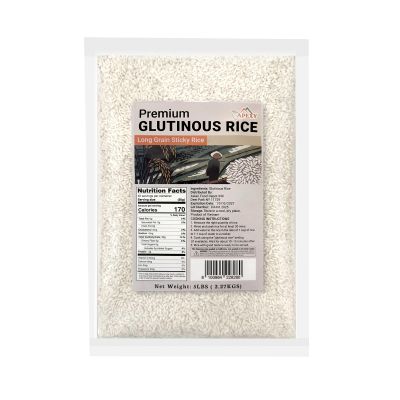 Apexy Premium Long Grain Sweet Rice 5 lb Glutinous Sticky Rice, Non-GMO | Perfect for Asian Desserts, Sushi, Dumplings & Sticky Rice Dishes | Soft, Chewy Texture