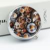 Beautiful Breakfast Pill Box,3 Compartments Round Small Pills Case Moisture-Proof Portable Pill Container for Travel Vitamins Fish Oil Supplements view 4