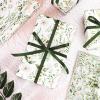 AnyDesign 100 Sheets Sage Green Floral Tissue Paper White Wildflower Flower Leaves Gift Wrapping Paper for DIY Crafts Spring Summer Party Supplies, 13.8 x 19.7 Inch view 3