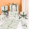 AnyDesign 100 Sheets Sage Green Floral Tissue Paper White Wildflower Flower Leaves Gift Wrapping Paper for DIY Crafts Spring Summer Party Supplies, 13.8 x 19.7 Inch view 4