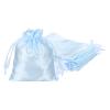 PATIKIL Satin Drawstring Favor Bags, (8" x 6", Blue) (6Pcs), Satin Gift Bags Gift Pouches with Drawstrings, Suit for - Wedding/Festival/Birthday/Celebration view 1