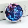 DNA Genetic Helix Pill Box,3 Compartments Round Small Pills Case Moisture-Proof Portable Pill Container for Travel Vitamins Fish Oil Supplements view 4