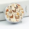 A Brood of Chickens Pill Box,3 Compartments Round Small Pills Case Moisture-Proof Portable Pill Container for Travel Vitamins Fish Oil Supplements view 4