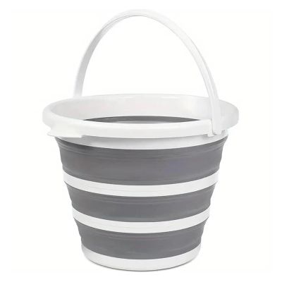 10L Portable Silicone Collapsible Bucket Compact & Foldable for Camping Fishing Car Wash Easy-Carry Handle Space Saving Design