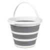 10L Portable Silicone Collapsible Bucket Compact & Foldable for Camping Fishing Car Wash Easy-Carry Handle Space Saving Design view 1