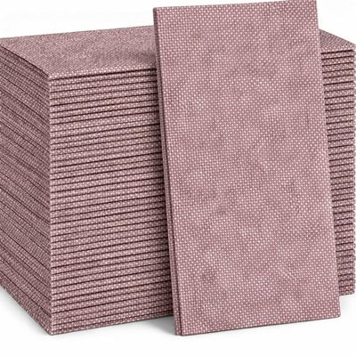 Made in Italy Linen-Feel Disposable Guest Towels - Premium Airlaid Cloth-Like Bathroom Napkins, Soft & Absorbent Luxury Hand Towels, Elegant Dinner Napkins for Parties, Events, Bulk 500 Count