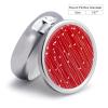 Portable Pill Box 3 Compartments, Small Round Metal Medicine Organizer for Pocket, Romantic Heart Shape Pill Case for Vitamins, Fish Oil, Supplement & Travel view 2