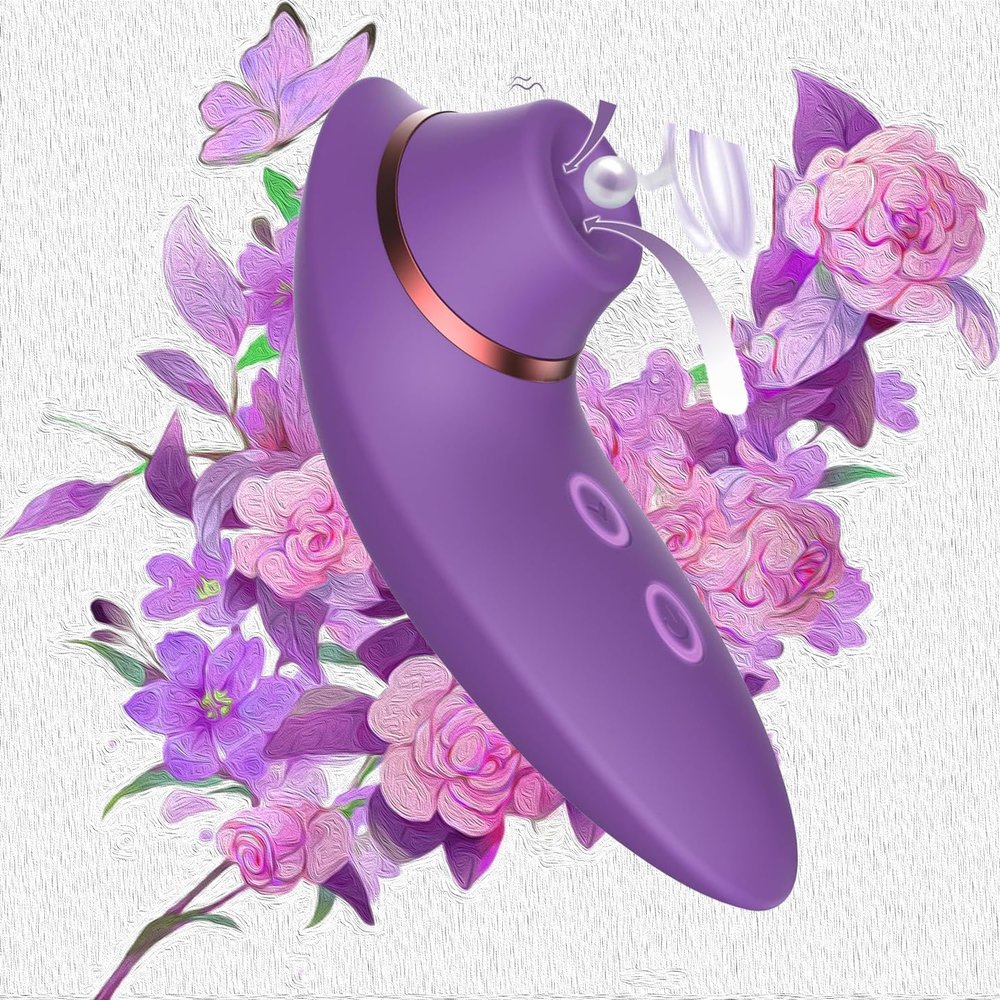 2025 New Clitioral Sucker for Women Silent Viboators Toys, Soft Clitioral Sucker Tool, Clitotial Viboators Toys for Women,Clitioral Sucker Suction Toy-Handheld Electric Back Massager VZX77 (Purple2)