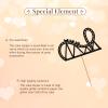 Roller Coaster Cake Topper, Circus Theme Cake Decor, Black Glitter Amusement Park Cake Topper for Kids, Carnival Themed Birthday Party Decoration view 2