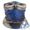 Sun Protection Blue Feather Owls Paintings Face Cover for Skiing Accessories, Half Ski Mask Easy to Carry, Soft Wristband for Daily Use view 1